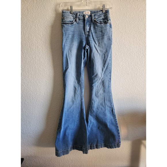 Shyanne Country Wide Leg Women's Light Wash Denim Jeans 26Wx34L - Picture 2 of 11